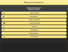 Tablet Screenshot of platinasales.com